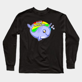 Whale Drink more Beer unicorn Long Sleeve T-Shirt